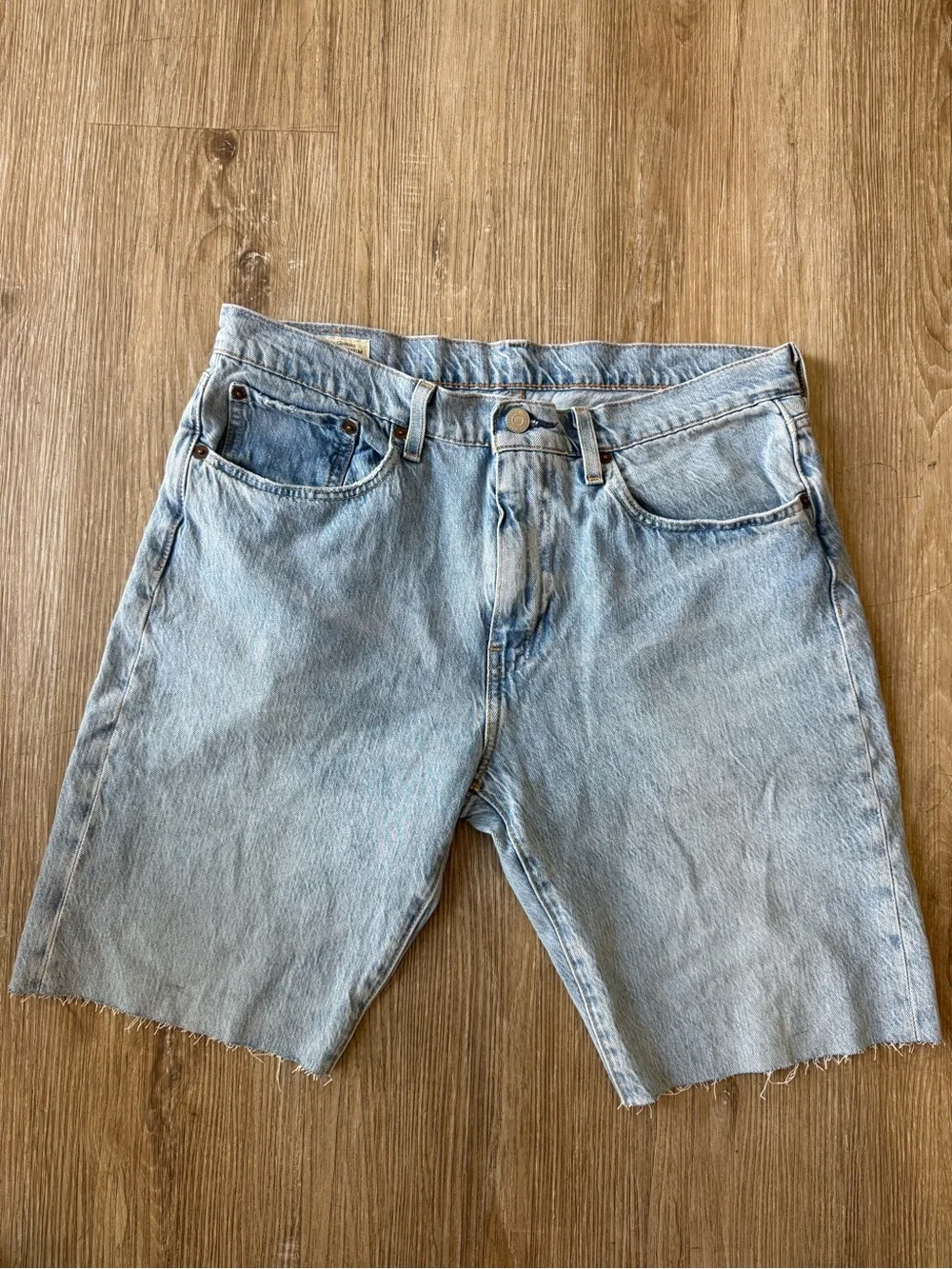 Levi's Light Blue Denim Cutoff Men's Shorts